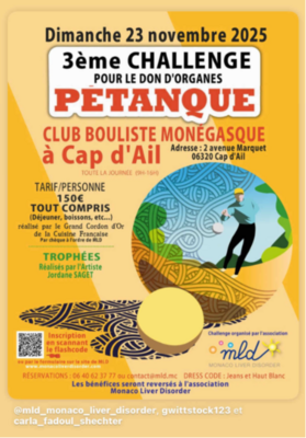 3ème Challenge Pétanque pour le don d'organes - MLD