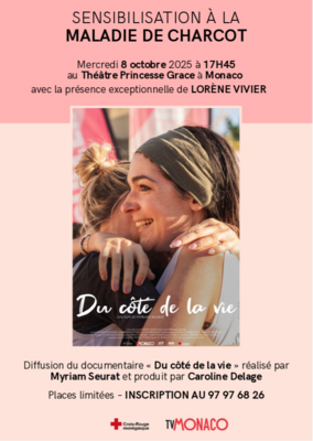 Diffusion du film "Du côté de la vie" - Sensibilisation à la maladie de Charcot